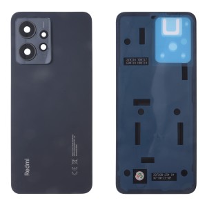 Xiaomi Redmi Note 12 4G 23021RAAEG, 23021RAA2Y, 23027RAD4I, 23028RA60L - Battery Cover with Adhesive & Camera Lens Onyx Grey