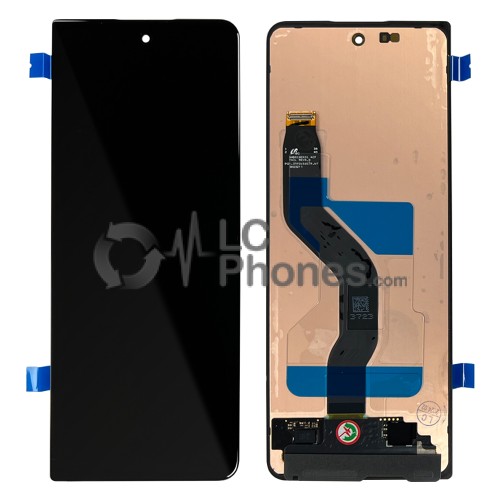 Samsung Galaxy Z Fold5 F946 - Outer Full Front LCD/AMOLED Digitizer Phantom Black < Service Pack >