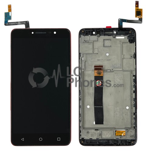 Alcatel A3 XL 9008 D/X - Full Front LCD Digitizer with Frame Black