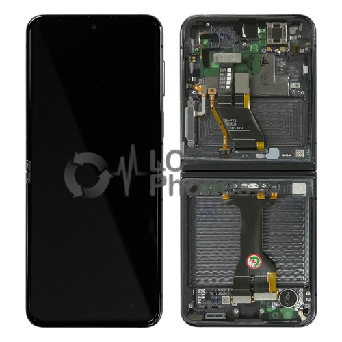 Samsung Galaxy Z Flip5 SM-F731B - Full Front LCD/AMOLED Digitizer with Frame Graphite < Service Pack >