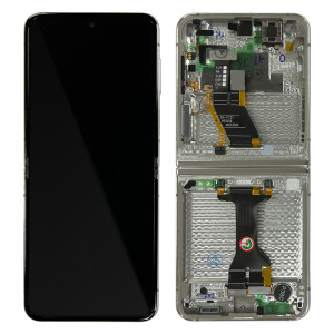 Samsung Galaxy Z Flip5 SM-F731B - Full Front LCD/AMOLED Digitizer with Frame Cream 
