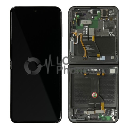 Samsung Galaxy Z Flip5 SM-F731B - Full Front LCD/AMOLED Digitizer with Frame Blue < Service Pack >