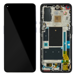 OnePlus 9 - Full Front LCD Digitizer Astral Black With Frame 