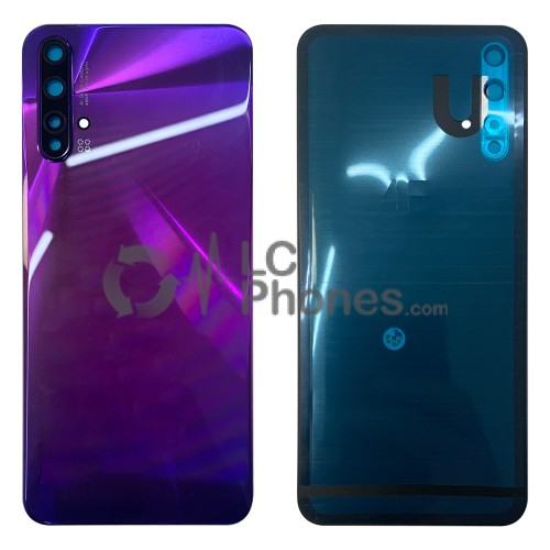 Huawei Nova 5 SEA-AL00, SEA-TL00 - Battery Cover with Camera Lens and Adhesive Purple