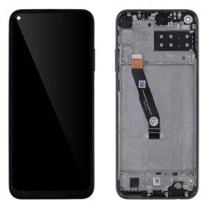 Huawei P40 Lite E - Full Front LCD Digitizer With Frame Midnight Black 