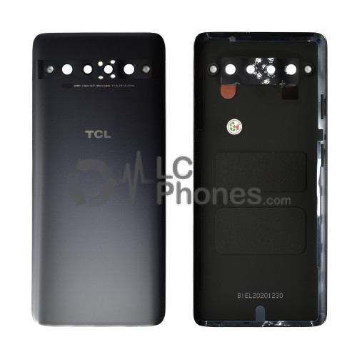 TCL 10 Pro T799H - Battery Cover with Camera Lens and Adhesive Gray