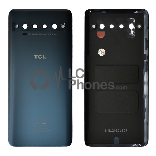 TCL 10 Pro T799H - Battery Cover with Camera Lens and Adhesive Green