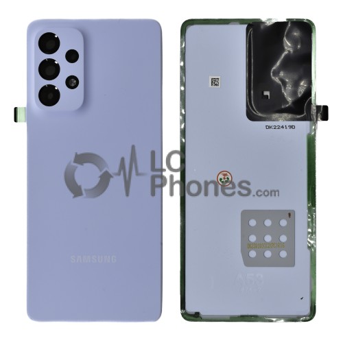 Samsung Galaxy A53 5G A536 - Battery Cover Original with Camera Lens and Adhesive Blue