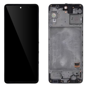 Samsung Galaxy M31s M317F - Full Front LCD Digitizer with Frame Black 