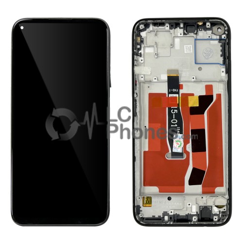 Huawei P20 Lite 2019 - Full Front LCD Digitizer with Frame Black