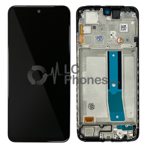 Xiaomi Redmi Note 12S 2303CRA44A / Redmi Note 11S 2201117SG - Full Front LCD Digitizer with Frame Black < Service Pack >