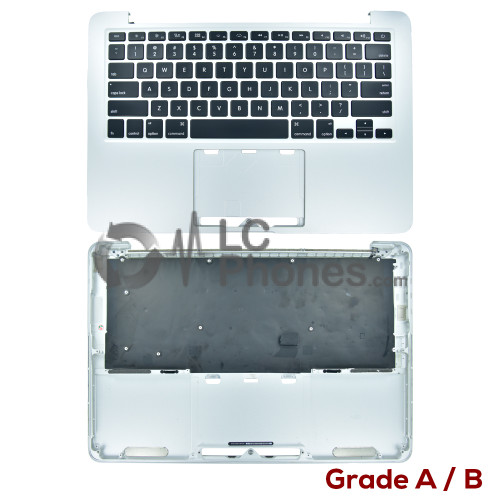 Macbook Pro Retina 13 inch A1502 (Late 2013-Early 2014) - Top Cover with Amerucan Keyboard US Layout with Backlight Silver ( Original Used ) Grade A/B 613-0984-A