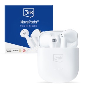 3mk - MovePods TWS Earphones Bluetooth 5.3 White