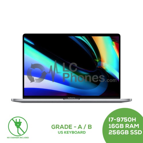 Macbook Pro 16 inch A2141 with Touch Bar - Core i7-9750H CPU 2.60GHz 16GB 512GB SSD / Grade A / B