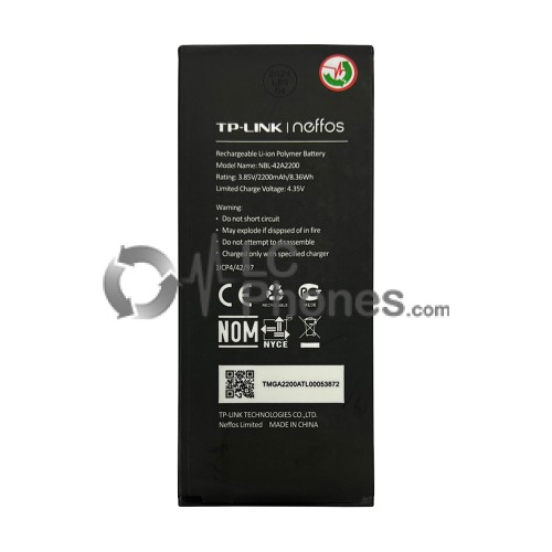 TP-Link Neffos C5 TP701A - Battery NBL-42A2200 2200mAh 8.36Wh