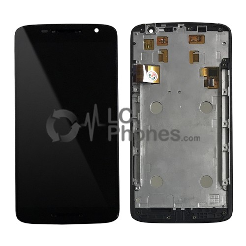 Motorola Moto X Play XT1561 XT1562 XT1563 - Full Front LCD Digitizer With Frame Black