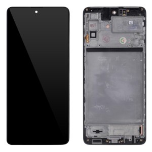 Samsung Galaxy M51 M515F - Full Front LCD Digitizer with Frame Black 