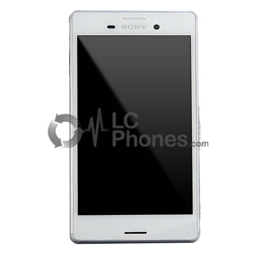 Sony Xperia M4 Aqua E2303, E2306, E2353 - Full Front LCD Digitizer With Frame White