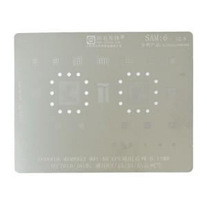 Amaoe - IC Repair BGA Rework Reballing Stencil Template for Samsung Galaxy J3 J300, J310, J320 / J5 J500, J510, J520 SAM:6