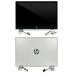 HP Pavilion X360 Convertible 14-cd0015nl - Full Front LCD Digitizer with Housing Grey B140XTN07.2 (1920x1080)