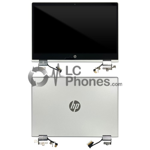 HP Pavilion X360 Convertible 14-cd0015nl - Full Front LCD Digitizer with Housing Grey B140XTN07.2 (1920x1080)