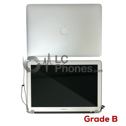 Macbook Air 13 inch A1466 (MID 2013-MID 2017) - Full Front LCD with Housing Silver (Original Used) Grade B