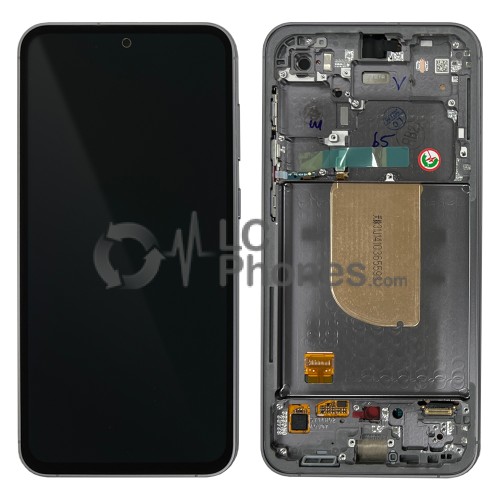 Samsung Galaxy S23 FE S711 - Full Front LCD Digitizer with Frame Black < Service Pack >