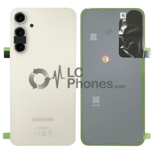 Samsung Galaxy S23 FE S711 - Battery Cover with Camera Lens and Adhesive White < Service Pack >