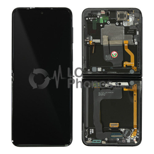 Samsung Galaxy Z Flip4 SM-F721B - Full Front LCD/AMOLED Digitizer with Frame Black < Service Pack >