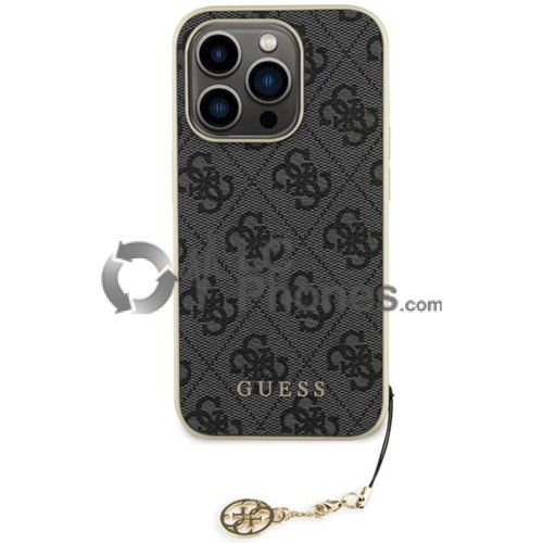 iPhone 15 Pro - Guess Hardcase 4G Charms Collection Case Grey