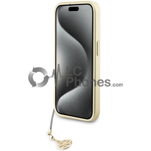 iPhone 15 Pro - Guess Hardcase 4G Charms Collection Case Grey