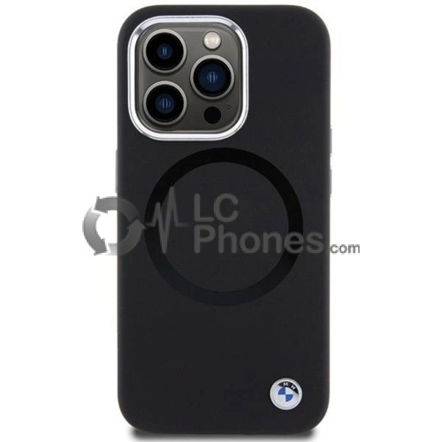 iPhone 15 Pro - BMW Signature Liquid Silicone MagSafe Case Black