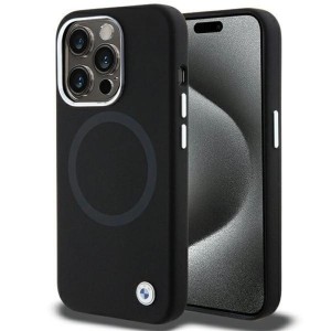 iPhone 15 Pro - BMW Signature Liquid Silicone MagSafe Case Black