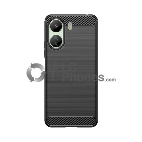 Xiaomi Redmi 13C - Carbon Flexible Cover Case Black