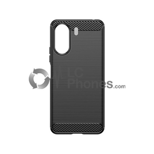 Xiaomi Redmi 13C - Carbon Flexible Cover Case Black