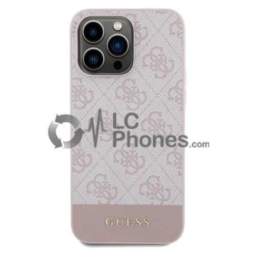 iPhone 15 Pro Max - Guess 4G Stripe Collection Case Rose