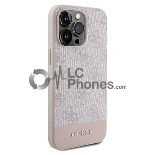 iPhone 15 Pro Max - Guess 4G Stripe Collection Case Rose