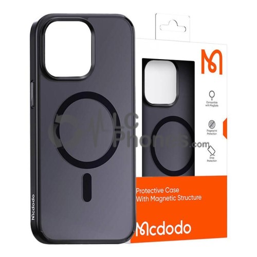 iPhone 15 Plus - McDodo Magnetic TPU Gel Case Black