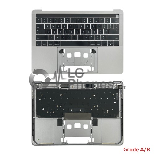 Macbook Pro 13 inch A1706 with Touch Bar - Top Cover with American Keyboard US Layout & Touch Bar Space Grey (Original Used) Grade A/B