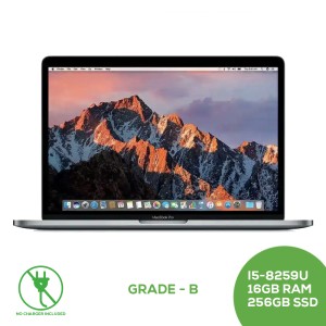 Macbook Pro 13 Touch Bar A1989 - Core i5-8259U CPU 2.30GHz 16GB 256GB SSD / PT Layout / Grade B