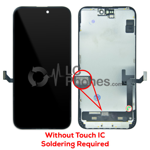 iPhone 15 Plus - Full Front OLED Digitizer without Touch IC ( Original Remaded )