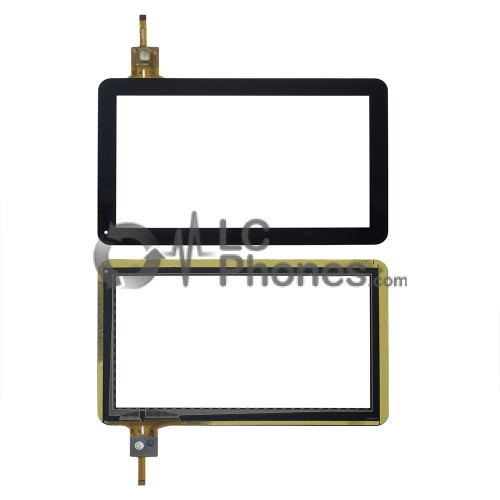 Universal 10.1 inch 12 Pins (JC0052-A) - Front Glass Digitizer Black