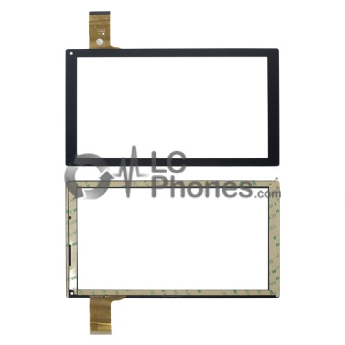 Universal 10.1 inch 50 Pins YJ144FPC-V1 - Front Glass Digitizer Black