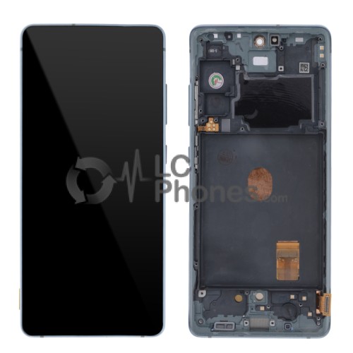 Samsung Galaxy S20 FE G780 - Full front LCD Digitizer With Frame Cloud Mint ( Original Remaded )