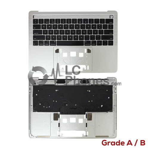 Macbook Pro 13 inch A2159 (2019) - Top Cover Silver Portuguese Keyboard PT Layout (Original Used) Grade A/B