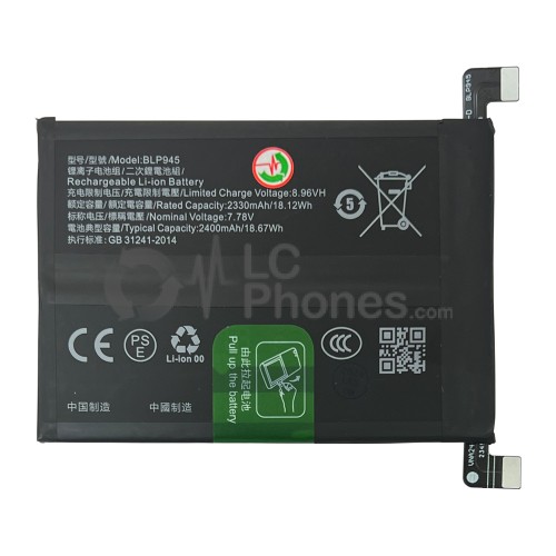 OnePlus 10T CPH2415, CPH2413, CPH2417 - Battery BLP945 4800mAh 18.67Wh