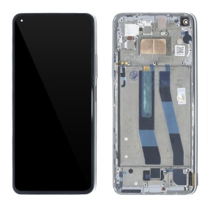 Xiaomi 11 Lite 5G NE - Full Front LCD Digitizer with Frame Silver