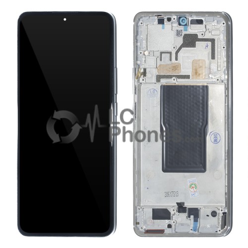 Xiaomi 12T 22071212AG / 12T Pro 22081212UG - Full Front LCD Digitizer with Frame Silver