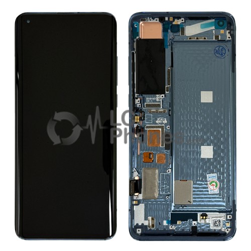 Xiaomi Mi 10 5G M2001J2G, M2001J2I / Mi 10 Pro 5G M2001J1G - Full Front LCD Digitizer with Frame Twilight Grey (Huaxing Version)