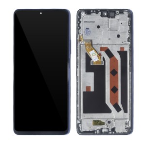 Huawei Magic 4 Lite - Full Front LCD Digitizer with Frame Blue